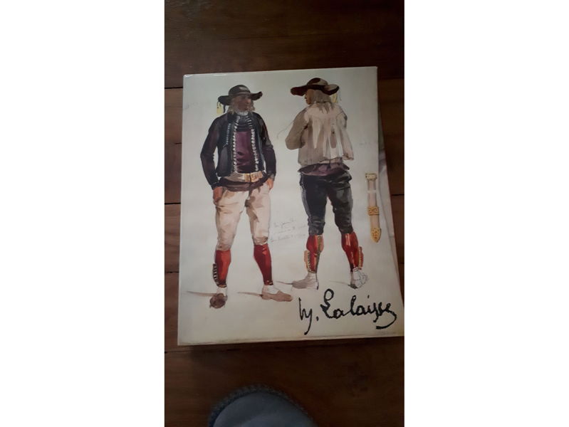 Croquis de costumes bretons F. H. Lalaisse sur