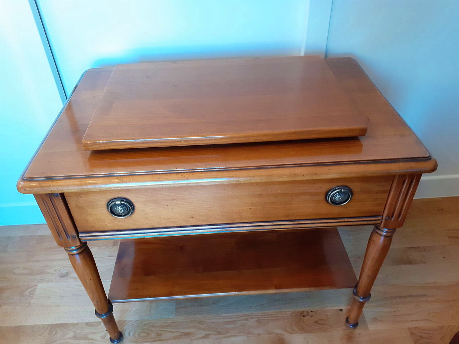 meuble tele merisier louis philippe